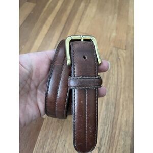 Chaps Men’s Brown Leather Belt Size 42